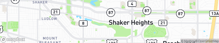 Shaker Heights - map