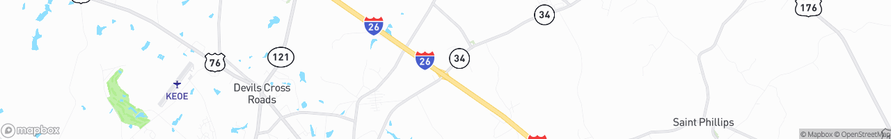 I-26 Shell - map