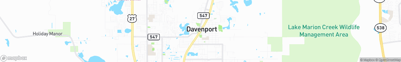 Davenport, Florida - map