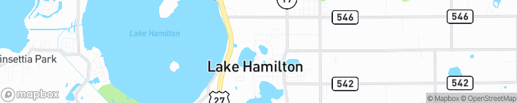 Lake Hamilton - map