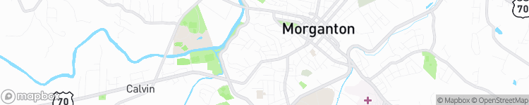 Morganton - map