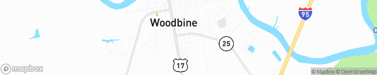 Woodbine - map