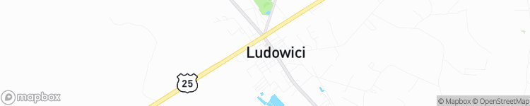 Ludowici - map