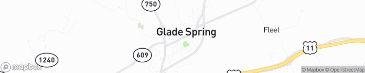 Glade Spring - map