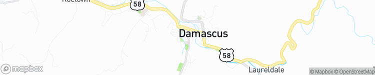 Damascus - map