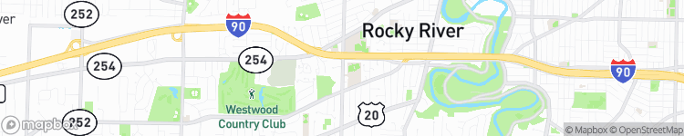Rocky River - map