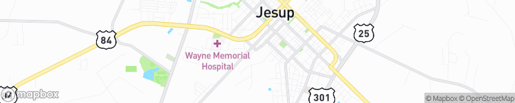 Jesup - map