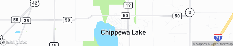 Chippewa Lake - map