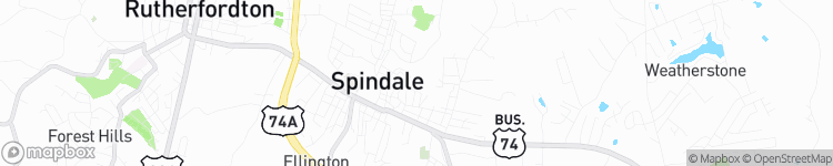 Spindale - map