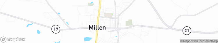 Millen - map