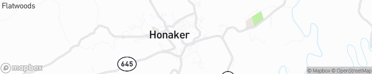 Honaker - map
