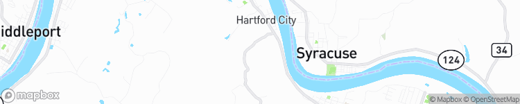 Hartford City - map