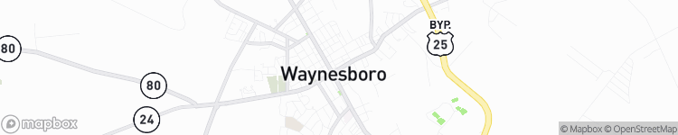 Waynesboro - map