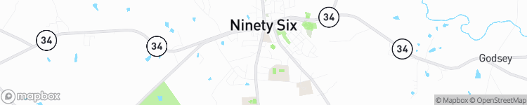 Ninety Six - map