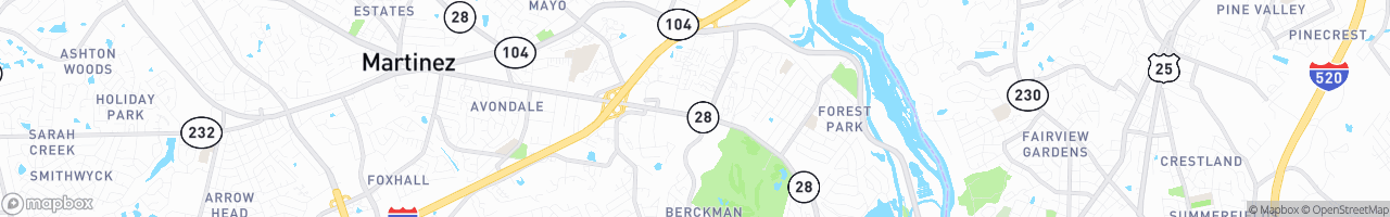 TruckMap | The UPS Store 6095 2801 Washington Rd Augusta GA 30909