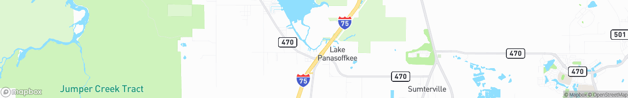Lake Panasoffkee Amoco - map