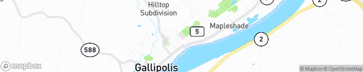 Gallipolis - map