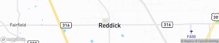 Reddick - map
