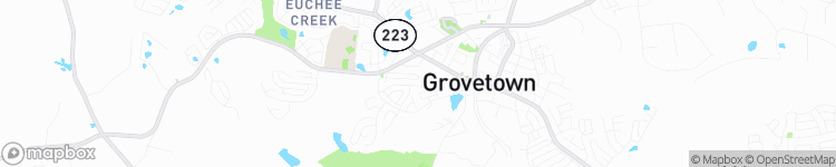 Grovetown - map