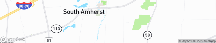 South Amherst - map