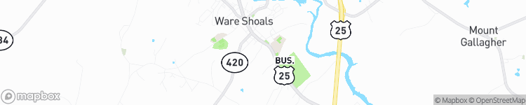 Ware Shoals - map