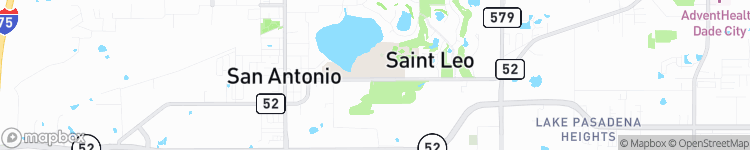 Saint Leo - map