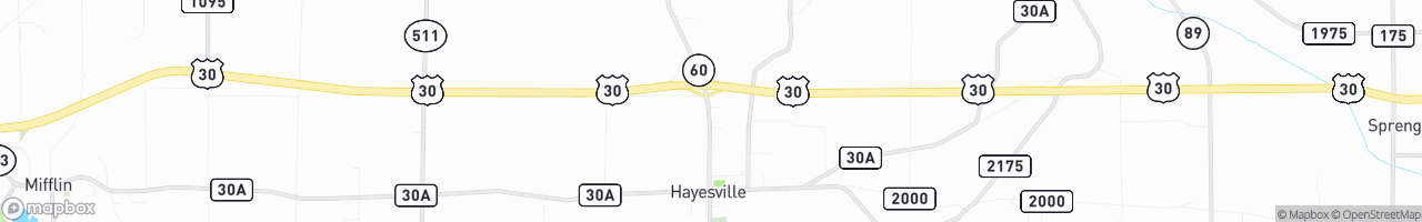 Hawley's C Store - map