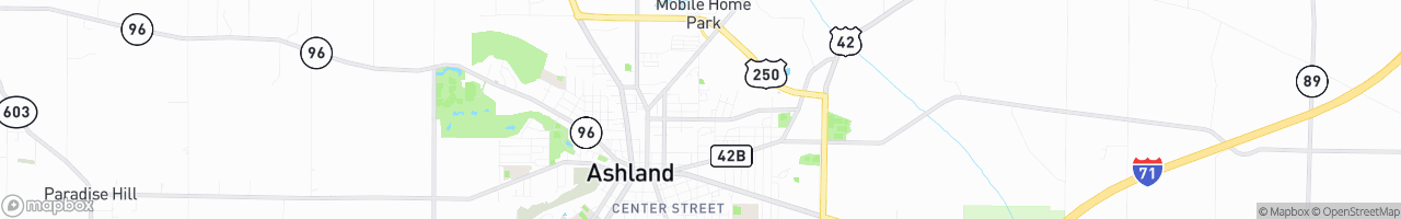 Ashland Fuel - map