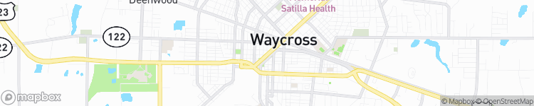 Waycross - map