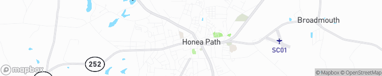 Honea Path - map