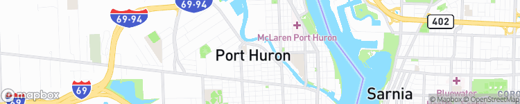 Port Huron - map