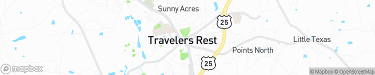 Travelers Rest - map