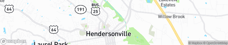 Hendersonville - map