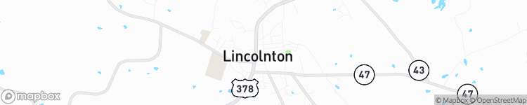 Lincolnton - map