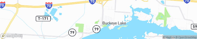 Buckeye Lake - map