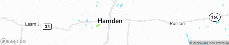 Hamden - map
