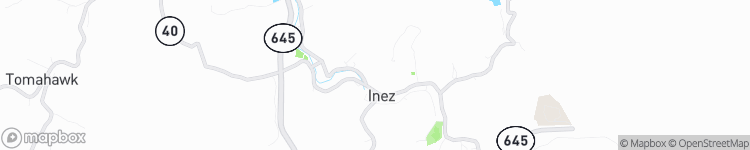 Inez - map