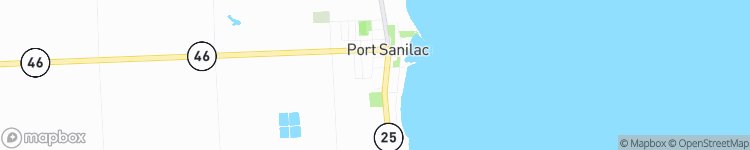 Port Sanilac - map