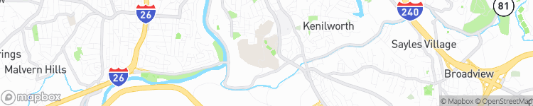Asheville - map