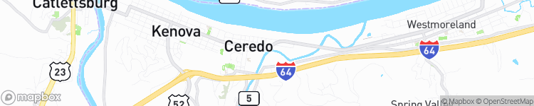 Ceredo - map