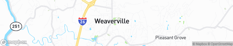 Weaverville - map