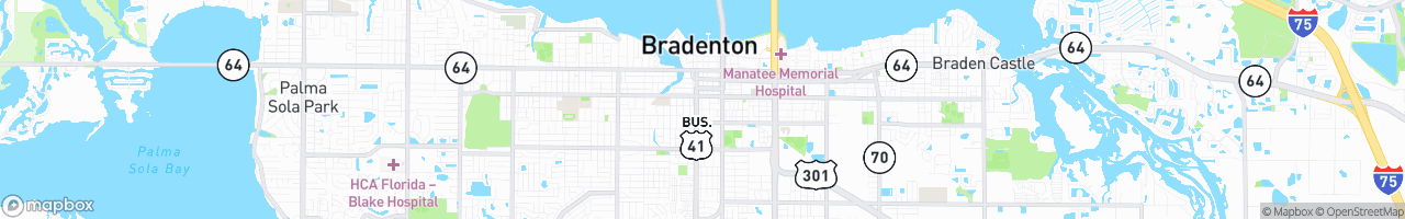Bradenton - map