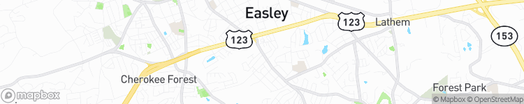 Easley - map