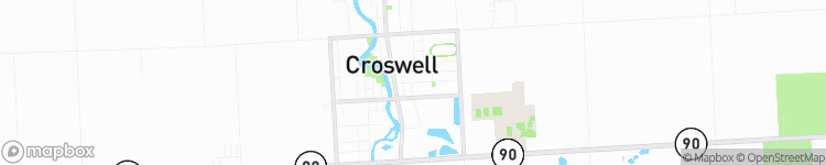 Croswell - map