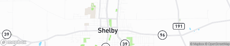 Shelby - map