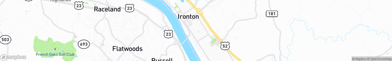 Ironton, Ohio - map