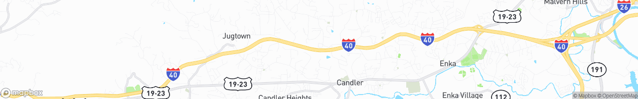 Weigh Station Candler WB - map