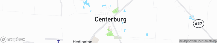 Centerburg - map
