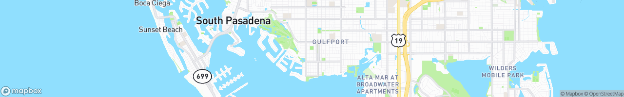 Gulfport - map