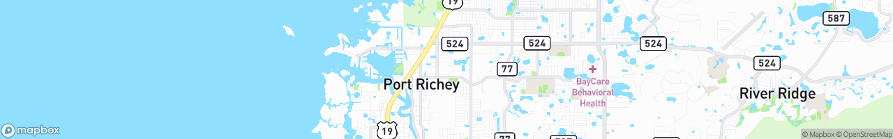 West Bus Compound - Pasco County Schools - map